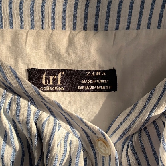 ZARA Short Ruffled Top/Blouse - Picture 2 of 4